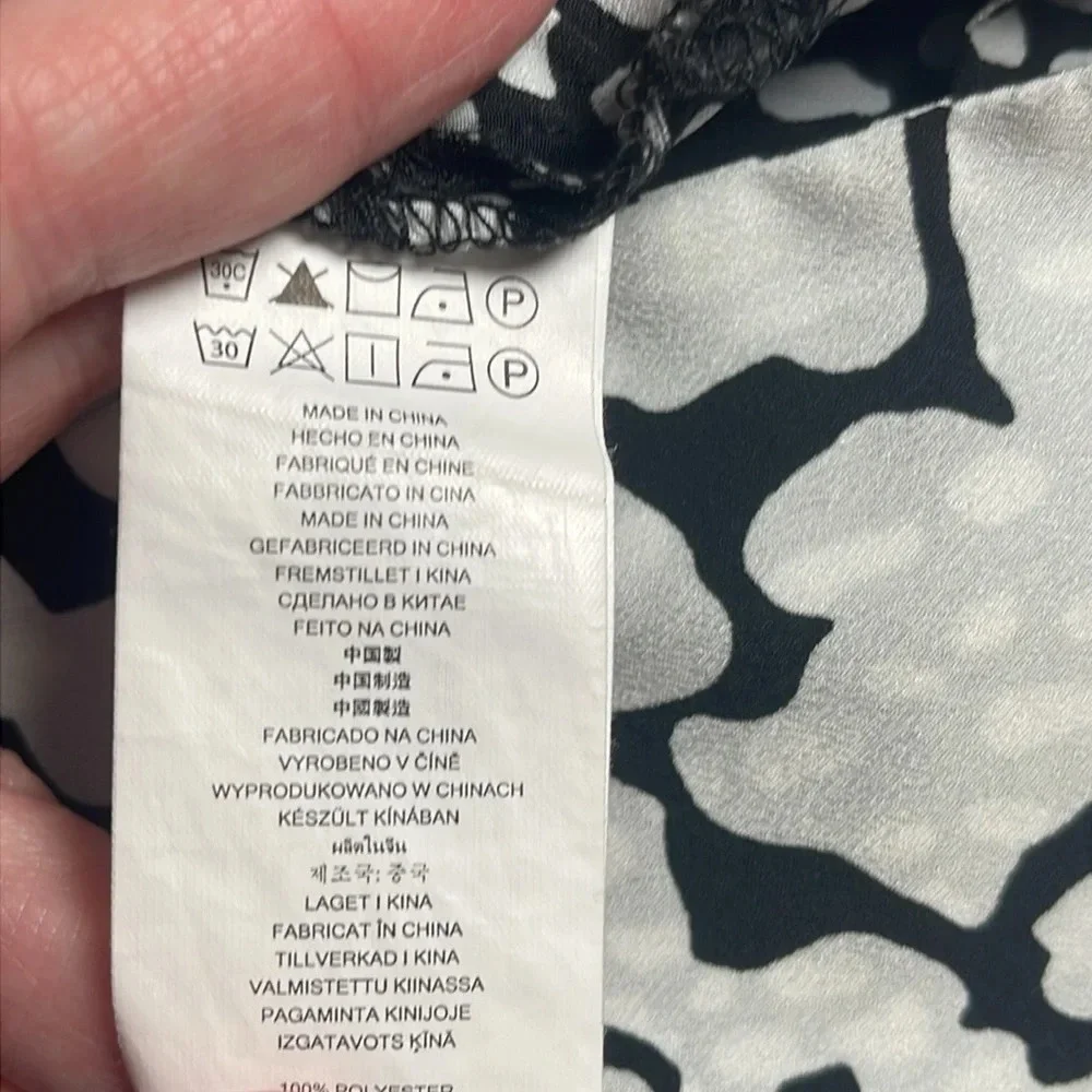 Michael Kors Black & White Blouse Size XS